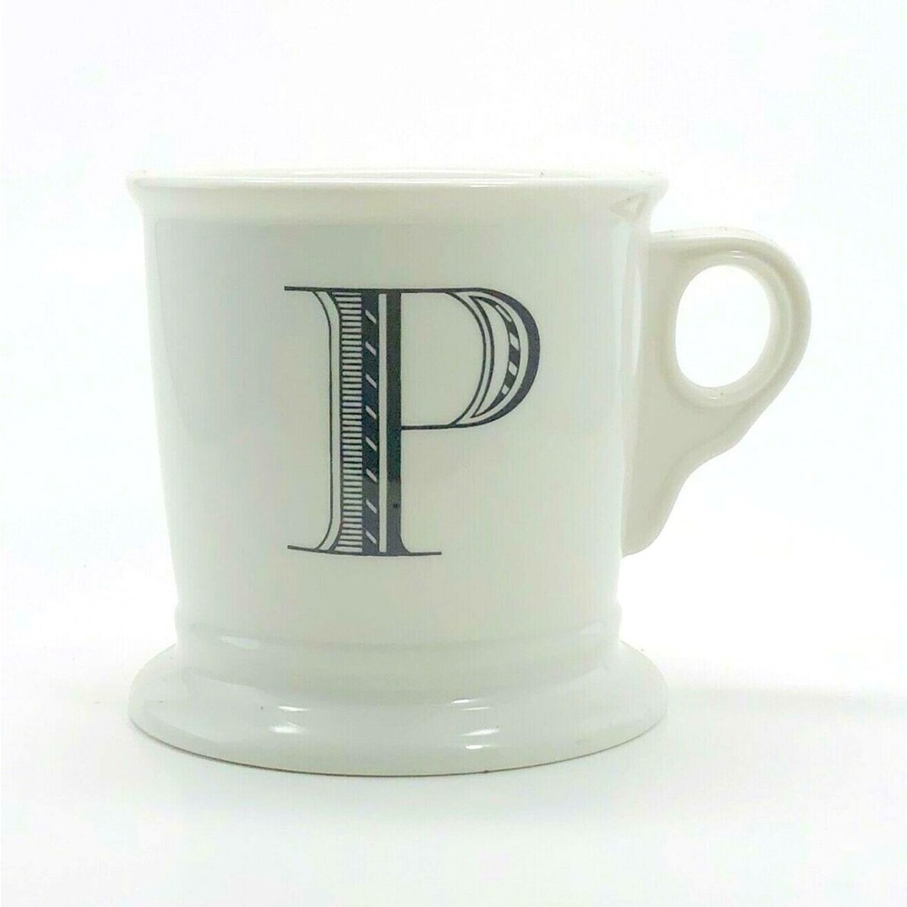 ANTHROPOLOGIE Monogram Mug of Letter P